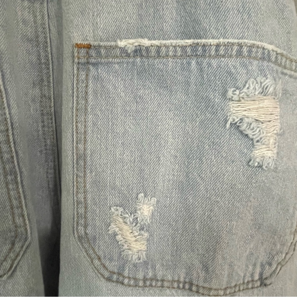 Tinseltown Rigid Ripped Overalls with Button Closures, Size XL, NWT - Picture 15 of 15